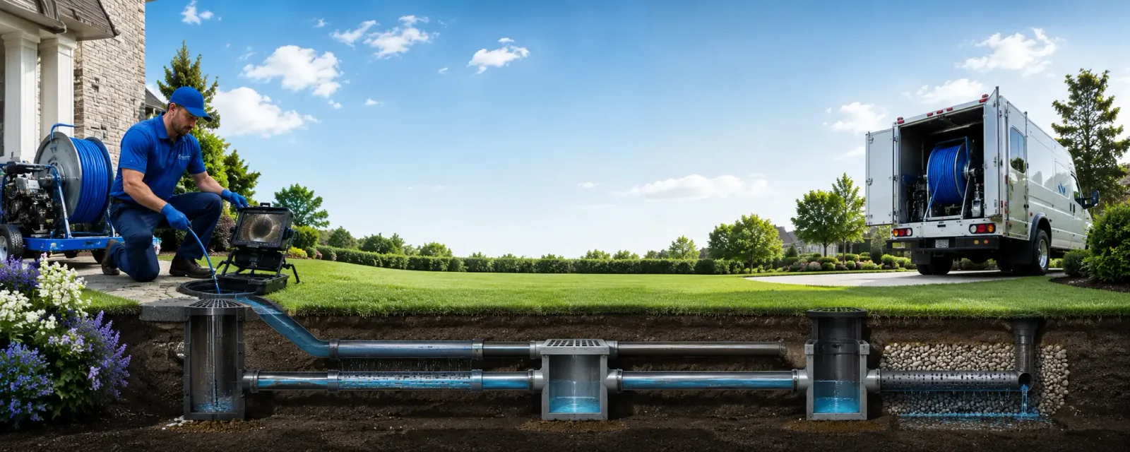Outdoor drain cleaning information for Anselmo, NE